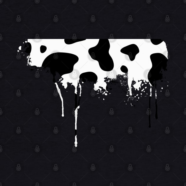 Cow, Ink Blot, Cow Spots, Splash, Splatter, Abstract by Decamega